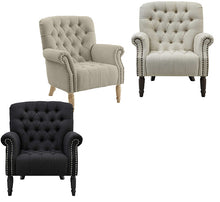Load image into Gallery viewer, Stamford Buttoned Armchair – 3 Colour Options – BUY2+ SAVE