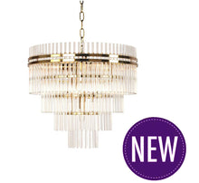 Load image into Gallery viewer, Wallace Brass Chandelier