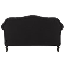 Load image into Gallery viewer, Austin Dark Grey/Black Buttoned Sofa – 2 or 3 Seater – BUY2+ SAVE