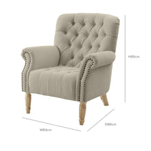 Load image into Gallery viewer, Stamford Buttoned Armchair – 3 Colour Options – BUY2+ SAVE