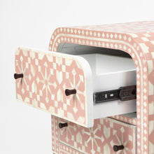 Load image into Gallery viewer, Indira Bone Inlay Bedside Table – 2 Colour Options – BUY2+ SAVE