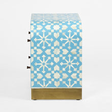Load image into Gallery viewer, Indira Bone Inlay Bedside Table – 2 Colour Options – BUY2+ SAVE