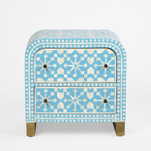 Load image into Gallery viewer, Indira Bone Inlay Bedside Table – 2 Colour Options – BUY2+ SAVE