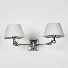 Load image into Gallery viewer, Winchester Wall Sconce – Silver or Brass with Shade Options – BUY2+ SAVE