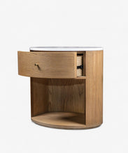 Load image into Gallery viewer, Scanlon Marble Top Oval Bedside – BUY2+ SAVE