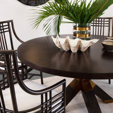 Load image into Gallery viewer, Brass Detail Dining Table – LAST ONE!