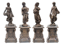Load image into Gallery viewer, Set of Large Cast Iron Statues