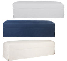 Load image into Gallery viewer, Brandon Slip Cover Ottoman – 3 Colour Options