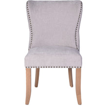 Load image into Gallery viewer, Nellie Grey Linen Chair – Set of 2