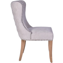 Load image into Gallery viewer, Nellie Grey Linen Chair – Set of 2