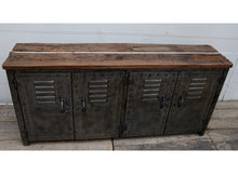 Load image into Gallery viewer, William Metal Locker with Timber Top