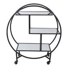Load image into Gallery viewer, Mirrored Shelf Bar Trolley – 2 Colour Options