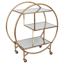 Load image into Gallery viewer, Mirrored Shelf Bar Trolley – 2 Colour Options