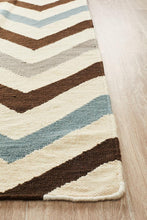 Load image into Gallery viewer, Triple Chevron Wool Kilim