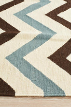 Load image into Gallery viewer, Triple Chevron Wool Kilim