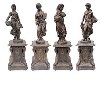 Load image into Gallery viewer, Set of Large Cast Iron Statues