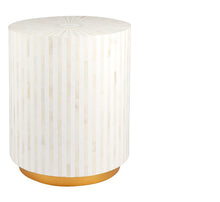 Load image into Gallery viewer, Streeton Bone Inlay Side Table – 2 Colour Options