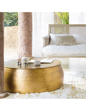 Load image into Gallery viewer, Yasmine Coffee Table – Brass or Bronze