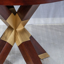 Load image into Gallery viewer, Brass Detail Dining Table – LAST ONE!