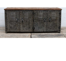 Load image into Gallery viewer, William Metal Locker with Timber Top