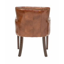 Load image into Gallery viewer, Worn Charcoal Leather Chair – 2 Colour Options