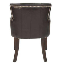 Load image into Gallery viewer, Worn Charcoal Leather Chair – 2 Colour Options