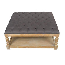 Load image into Gallery viewer, Oak Tufted Coffee Table