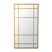 Load image into Gallery viewer, Hamilton 15 Pane Gold Mirror – Large