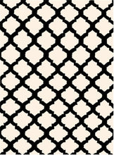 Load image into Gallery viewer, Black/Cream Hand Knotted Wool Kilim