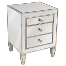 Load image into Gallery viewer, Antique Mirror 3 Drawer Bedside