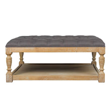 Load image into Gallery viewer, Oak Tufted Coffee Table