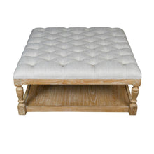 Load image into Gallery viewer, Oak Tufted Coffee Table