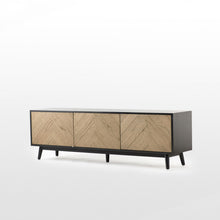 Load image into Gallery viewer, Terence Oak Black Sideboard/TV Unit