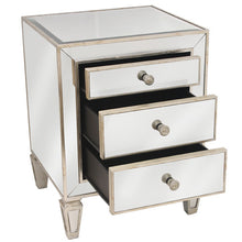 Load image into Gallery viewer, Antique Mirror 3 Drawer Bedside