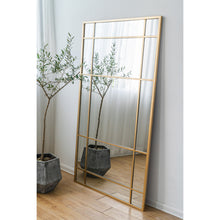 Load image into Gallery viewer, Hamilton 15 Pane Gold Mirror – Large