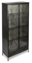 Load image into Gallery viewer, Metal Bookcase with Glass Doors