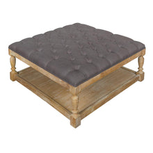 Load image into Gallery viewer, Oak Tufted Coffee Table