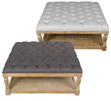 Load image into Gallery viewer, Oak Tufted Coffee Table
