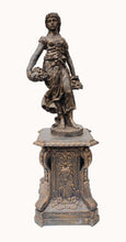 Load image into Gallery viewer, Set of Large Cast Iron Statues