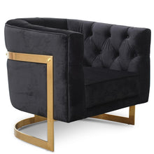 Load image into Gallery viewer, Tailor Armchair with Gold Base