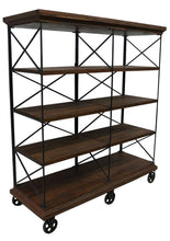Load image into Gallery viewer, Rustic Double Bookcase