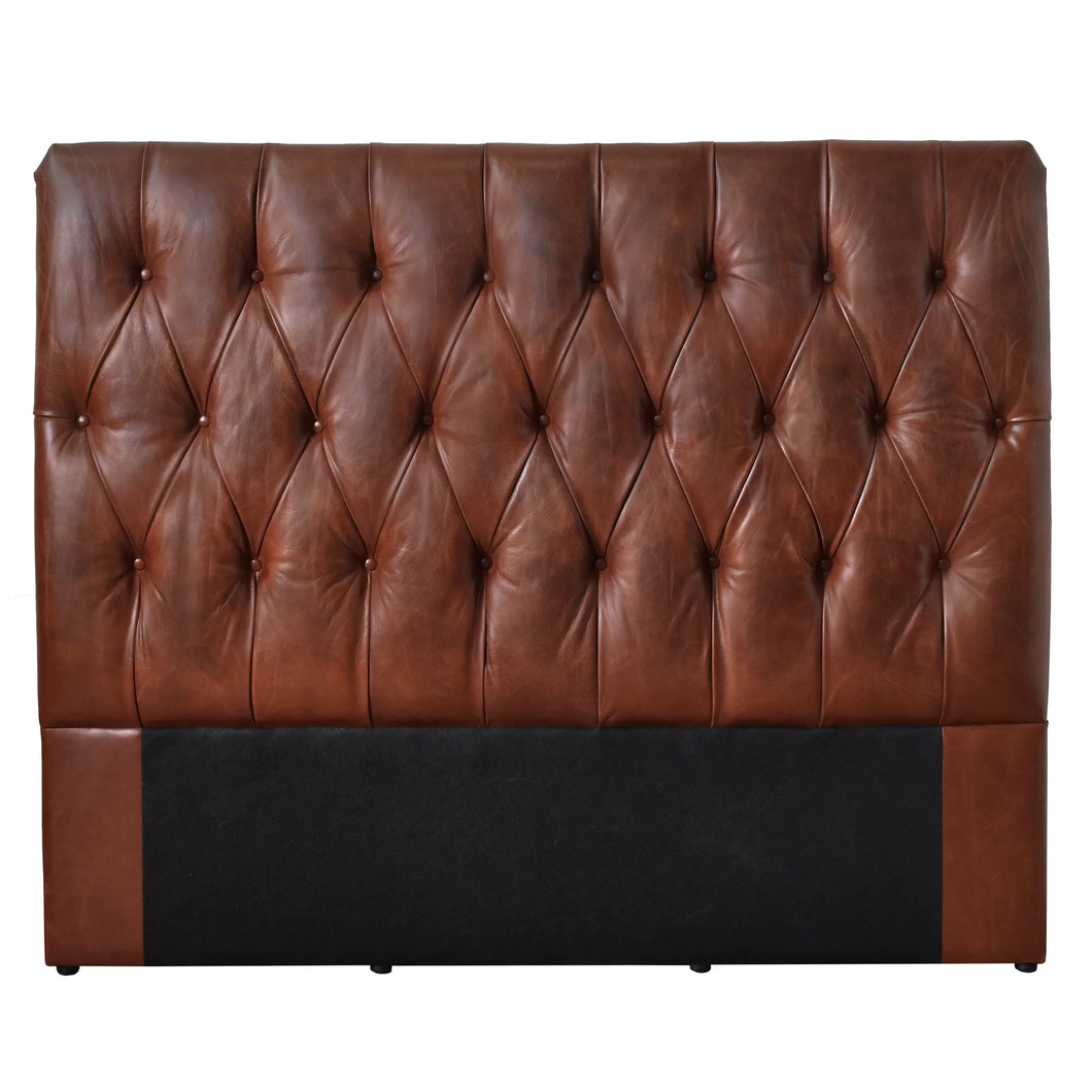 Hawker Chesterfield Leather Bedhead – 2 Colour Options