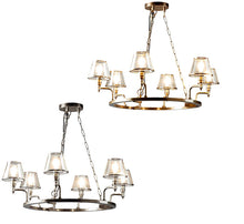 Load image into Gallery viewer, Busby Glass Chandelier – 2 Finish Options – SILVER ON SALE
