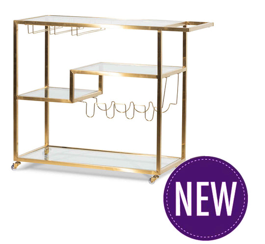 Denton Gold Bar Cart