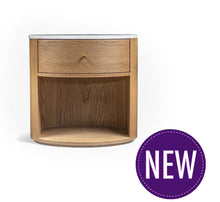 Load image into Gallery viewer, Scanlon Marble Top Oval Bedside – BUY2+ SAVE
