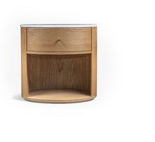 Load image into Gallery viewer, Scanlon Marble Top Oval Bedside – BUY2+ SAVE
