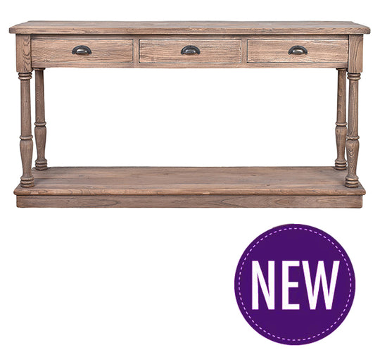 Venice 3 Drawer Hall Table