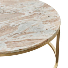 Load image into Gallery viewer, Lexie Marble Nesting Coffee Table – PINK OR GREEN MARBLE
