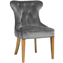 Load image into Gallery viewer, Upholstered Charcoal Dining Chair
