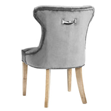 Load image into Gallery viewer, Upholstered Charcoal Dining Chair
